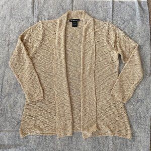 Lacy Cardigan in Champagne.